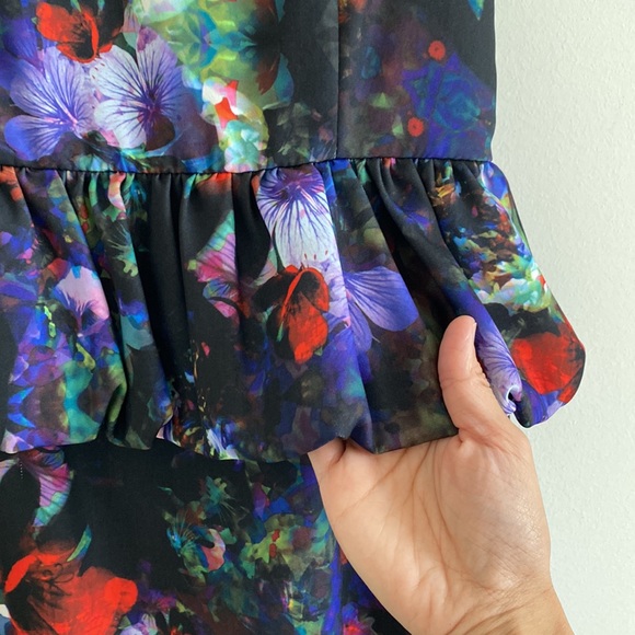 H&M Floral Print Peplum Dress - Picture 6 of 15